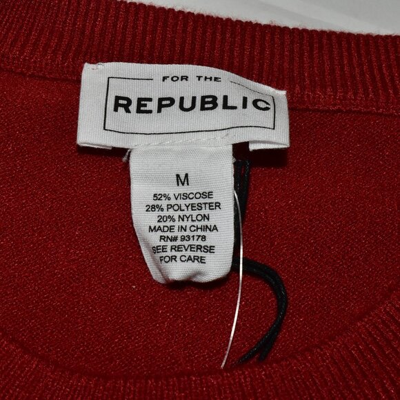 For The Republic Long Sleeve Pullover Fall Harvest Sweater Size M - Picture 3 of 9